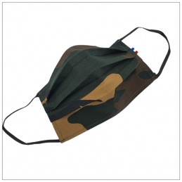 Masque 3 Plis Camouflage Foncé